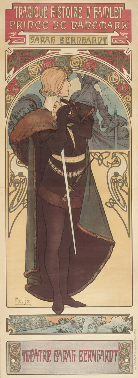 哈姆雷特，1899年 作者 阿方斯·慕夏