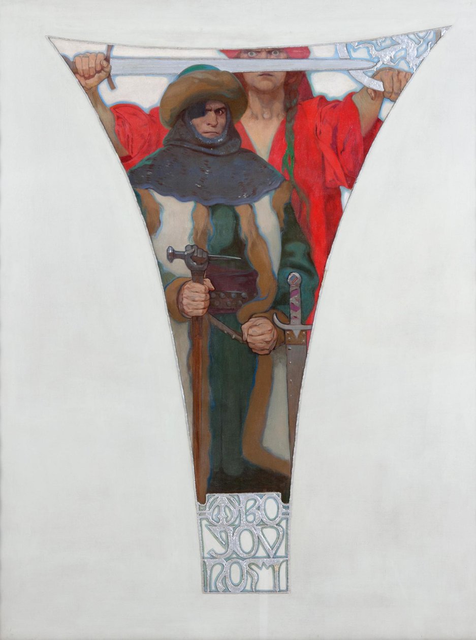 约翰·兹卡（John Zizka），1911年 作者 阿方斯·慕夏