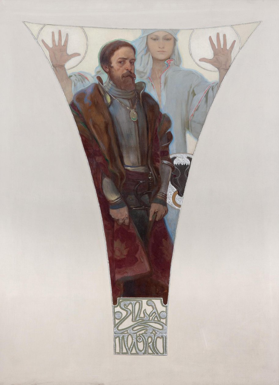 约翰·佩恩斯坦（John of Pernstein），1911年 作者 阿方斯·慕夏