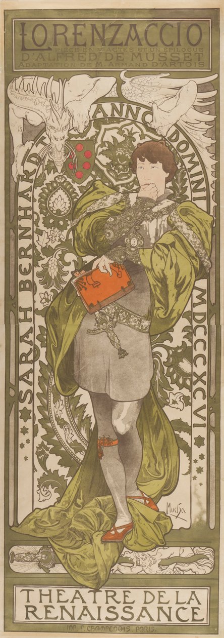 Lorenzaccio，1896 作者 阿方斯·慕夏