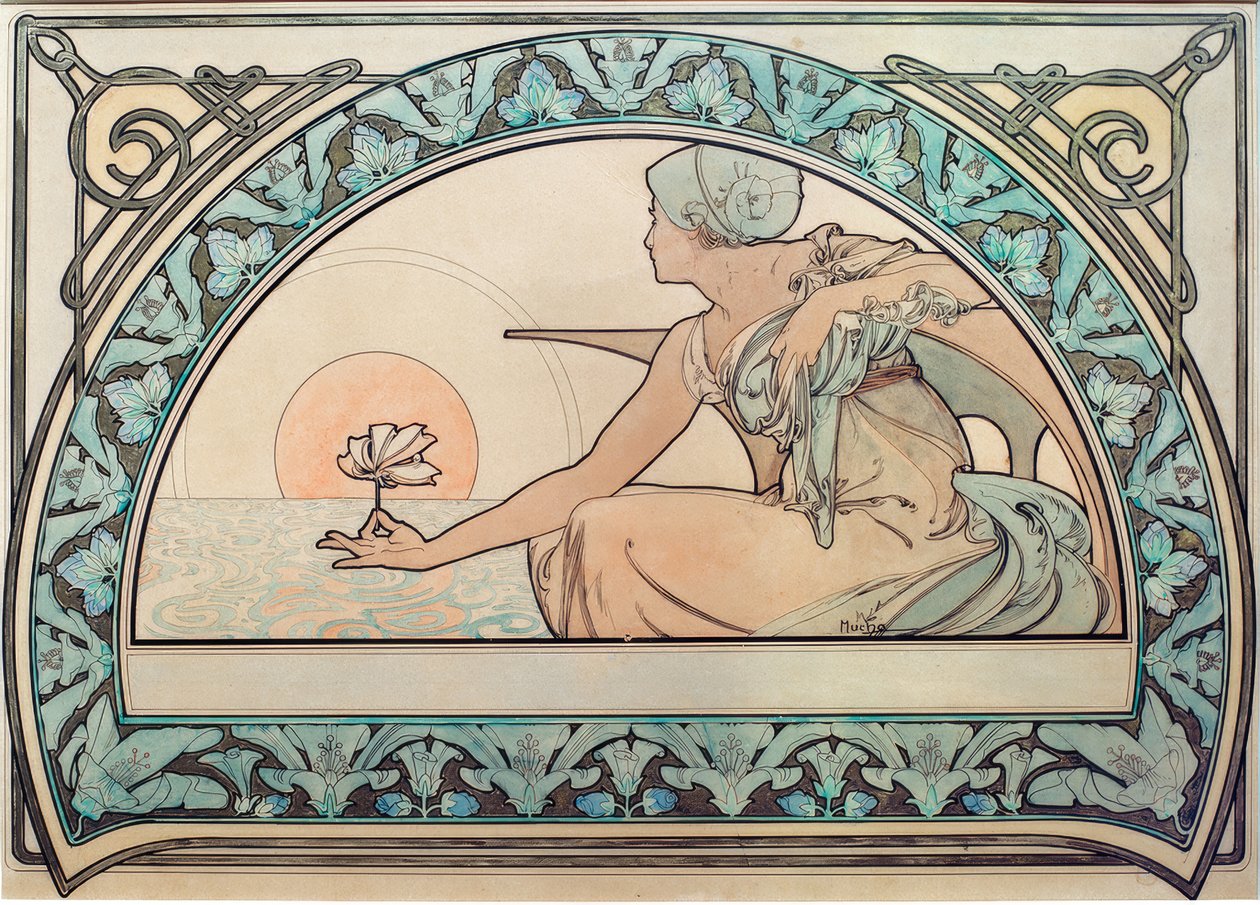 Seerose 作者 阿方斯·慕夏