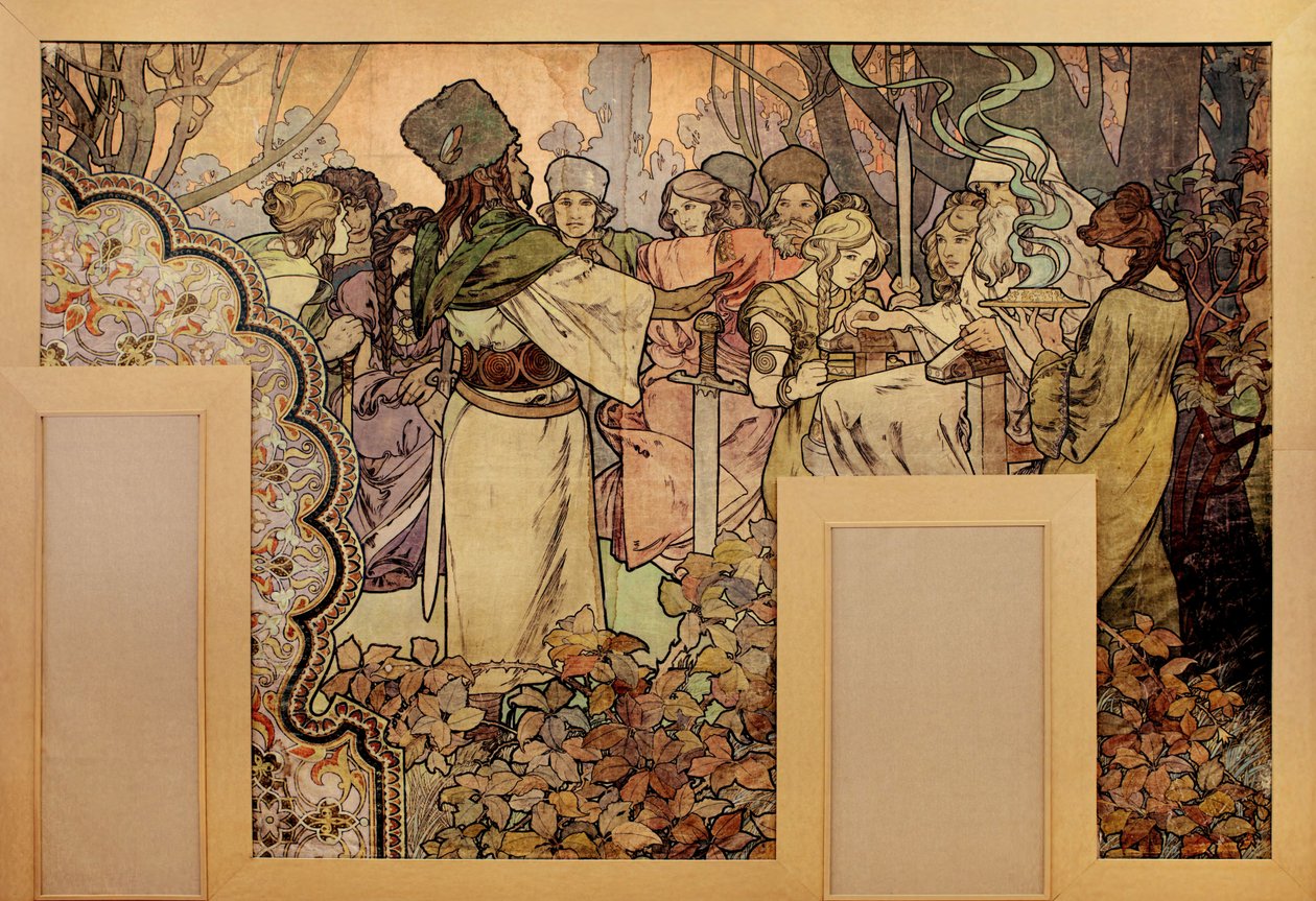 1900年世界博览会博览会的壁画，1899-1900年 作者 阿方斯·慕夏