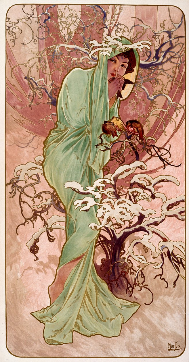 1896年冬天。 作者 阿方斯·慕夏