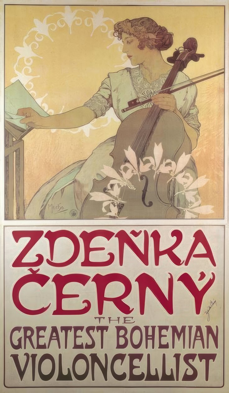 兹登卡·切尔尼（Zdenka Cerny） 作者 阿方斯·慕夏