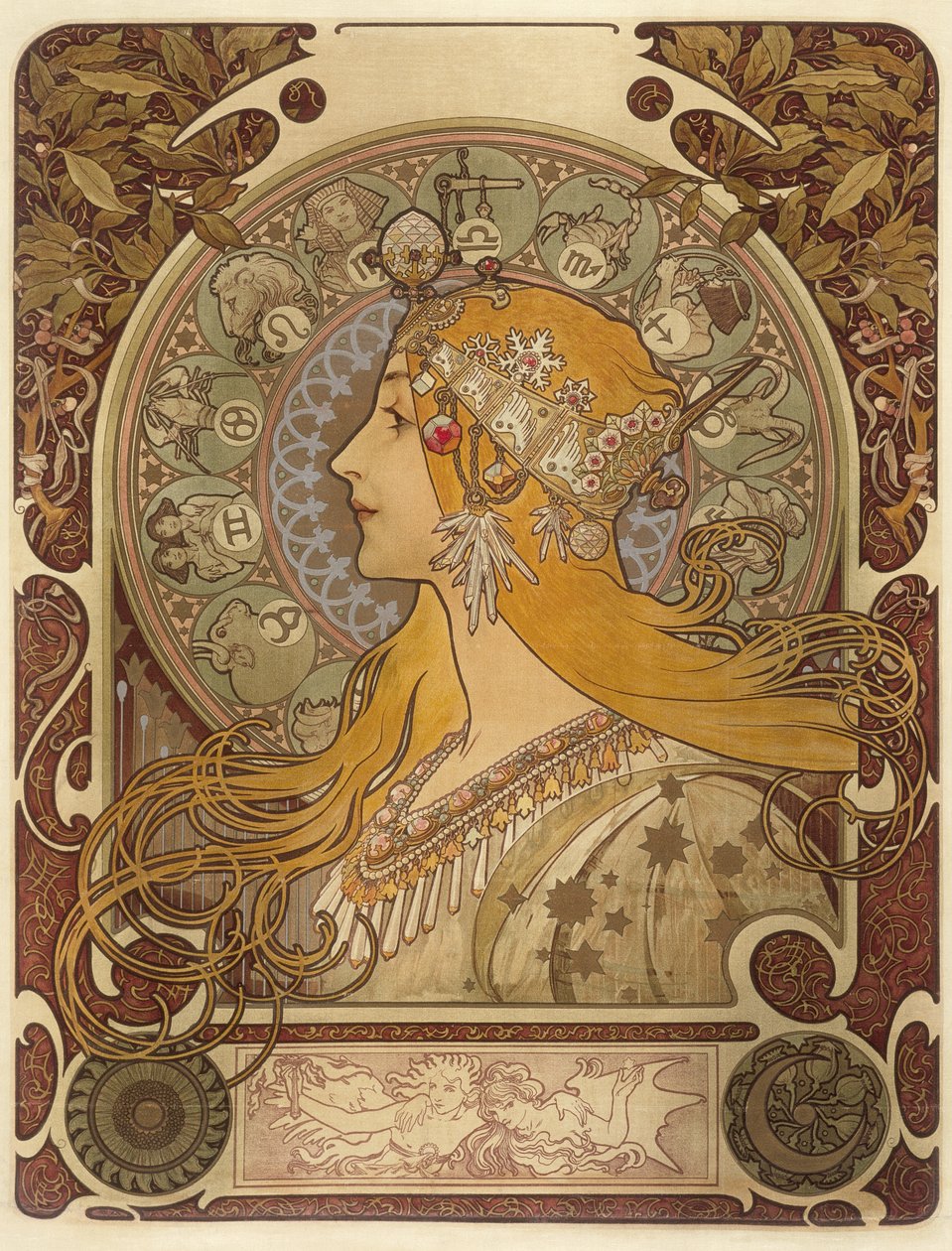 十二生肖，1896年 作者 阿方斯·慕夏