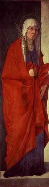 女殉道者, 约1485-90 (面板上的蛋彩画) 作者 阿尔维斯·维瓦里尼