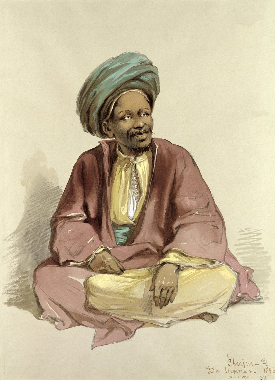 易卜拉欣 - 来自Sunnar，1856年 作者 阿马德奥·普雷齐奥西