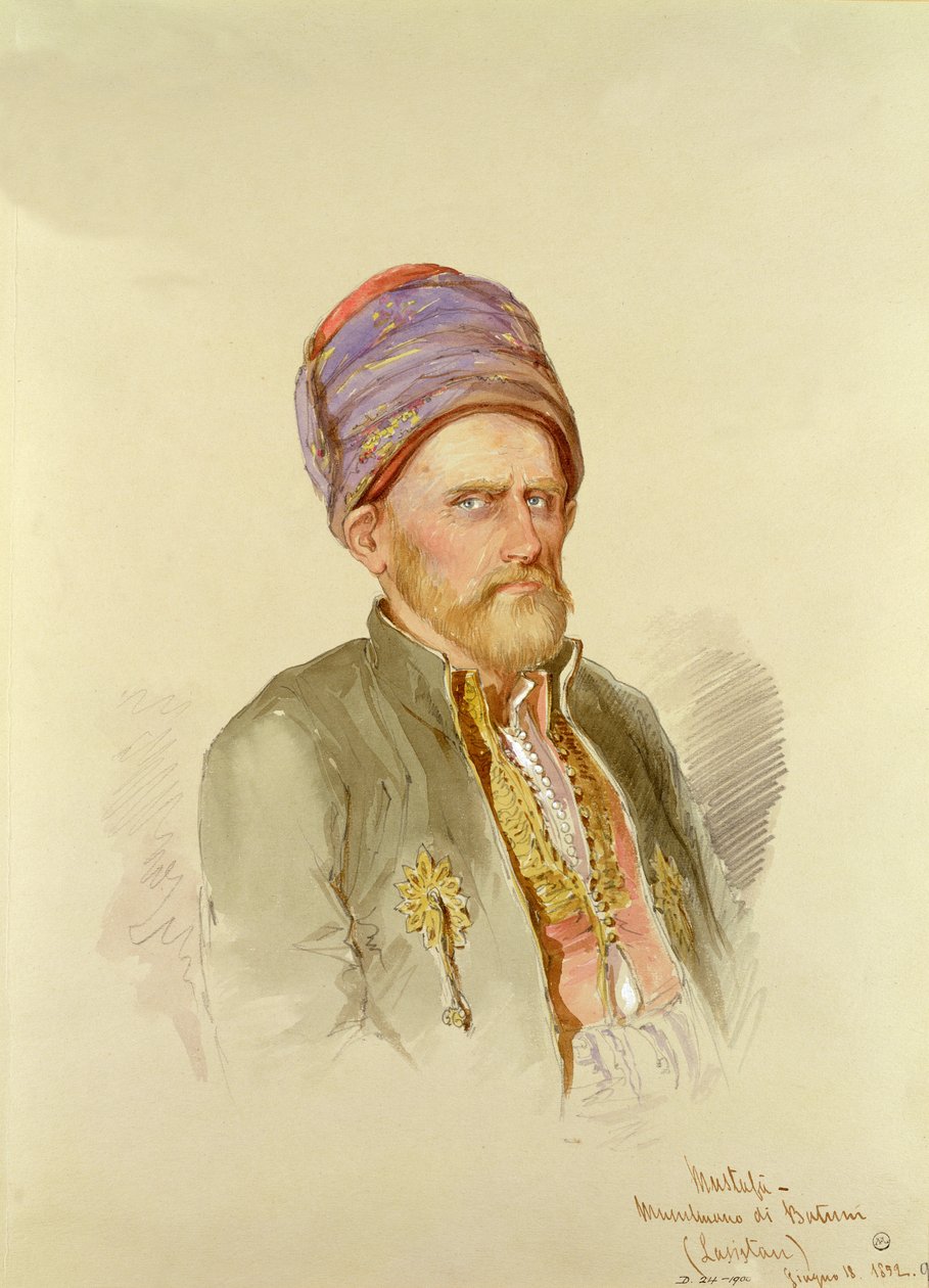 Mustapha  - 来自Batum的Moslem，c.1852 作者 阿马德奥·普雷齐奥西