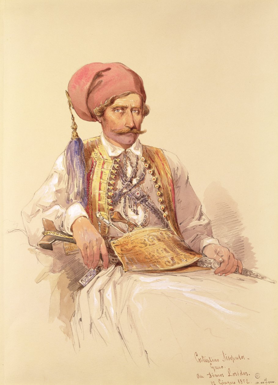 Constantinos Sisopulos，1852年 作者 阿马德奥·普雷齐奥西
