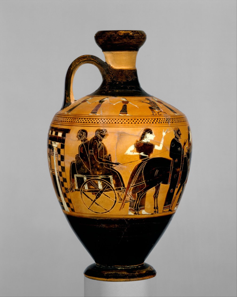Lekythos，公元前550-530（兵马俑） 作者 Amasis画家