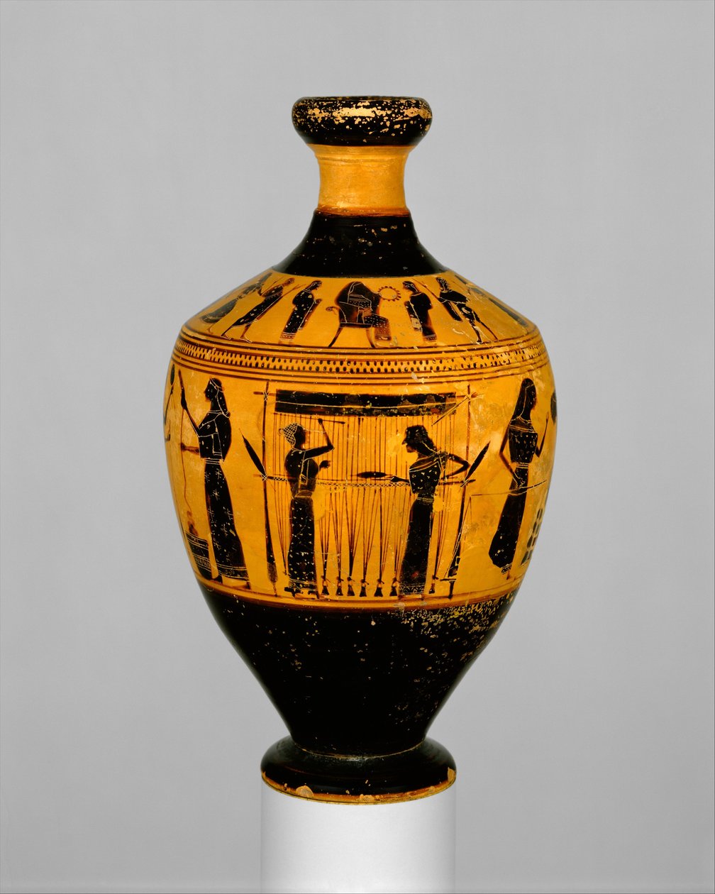 Lekythos，公元前550-530（兵马俑） 作者 Amasis画家