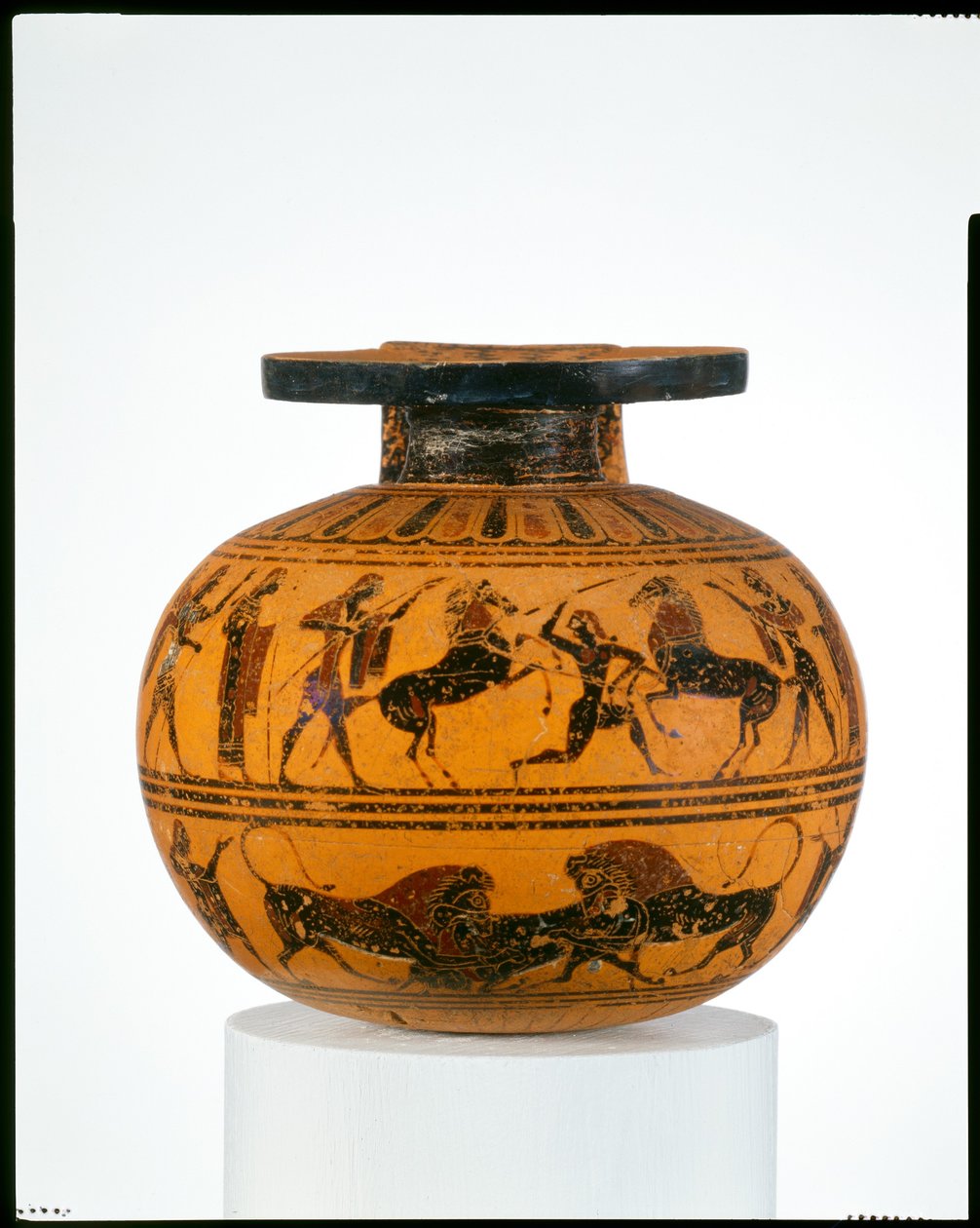赤土陶器（油瓶），公元前550年（兵马俑） 作者 Amasis画家