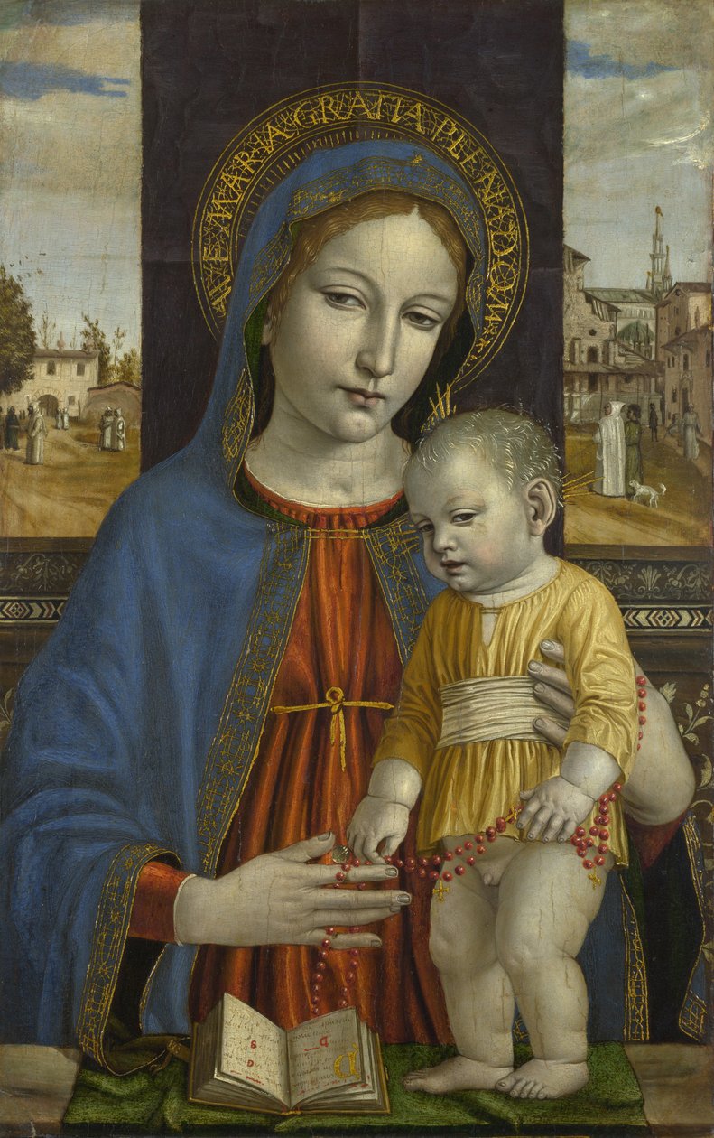 圣母子角c。 1490 作者 安布罗焦·伯格诺尼