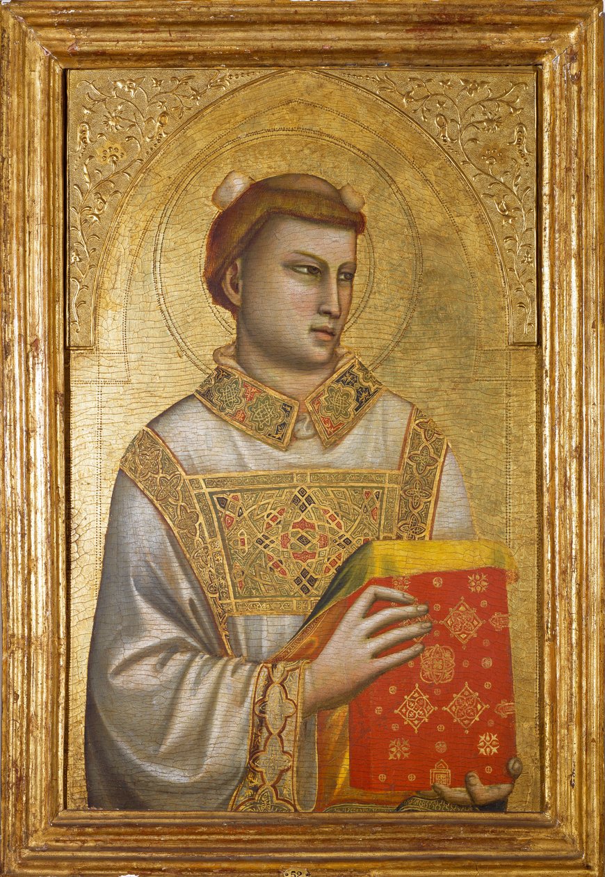 圣-斯蒂芬的代表作（木板画，约1320-1325）。 作者 Ambrogio Bondone（车间）Giotto