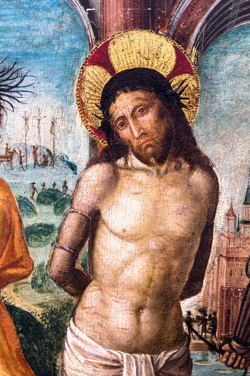  作者 Ambrogio da Fossano （c.1460 1523）（圆圈）