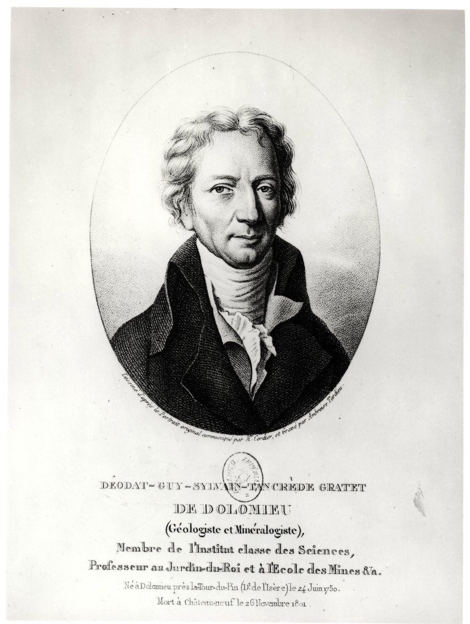 Dieudonne Dolomieu（1750-1801） 作者 安布罗斯·塔迪厄（Ambroise Tardieu）