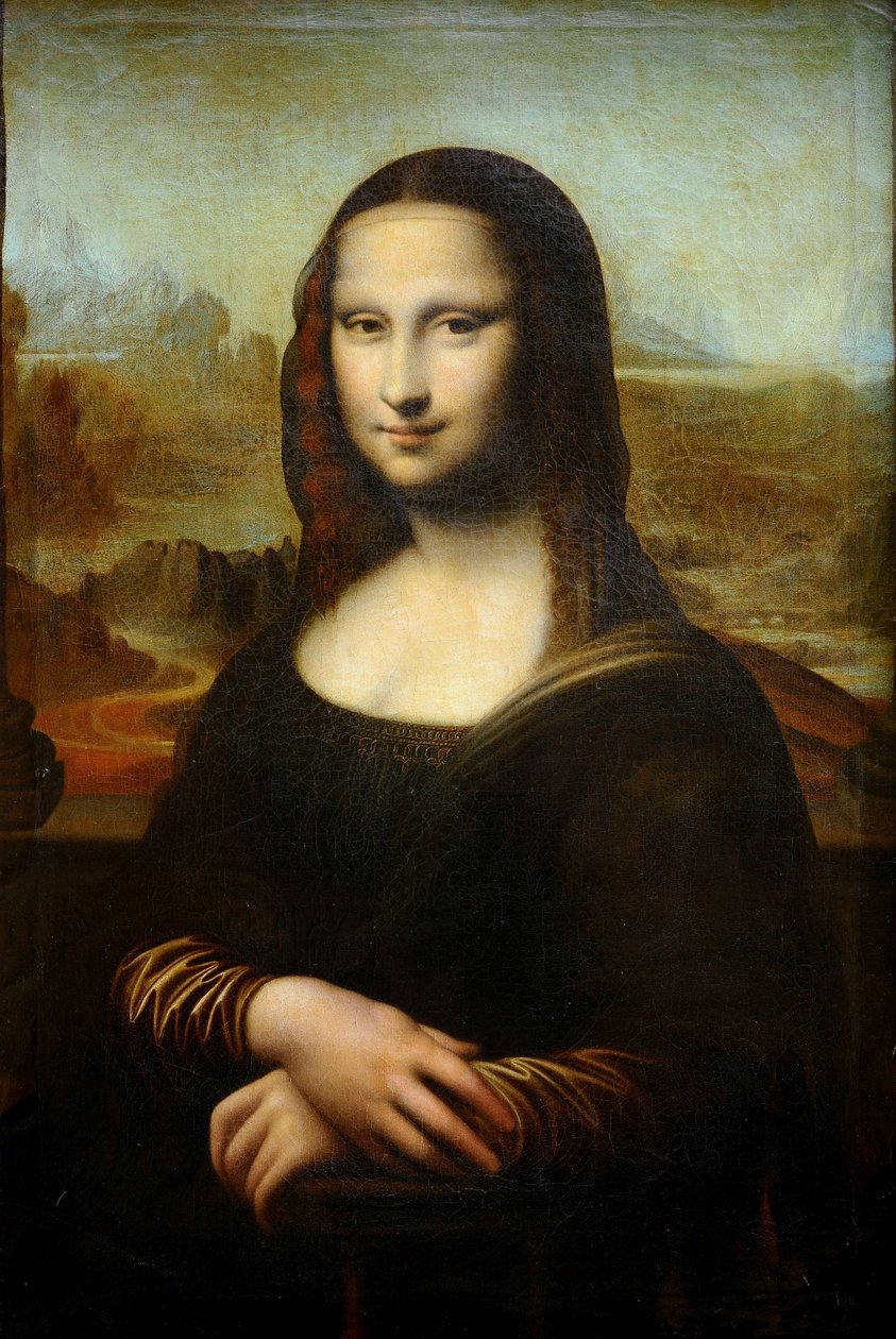 La Gioconda》，取材于达芬奇，约 1600 年（布面油画） 作者 安布罗斯·杜布瓦（Ambroise Dubois）
