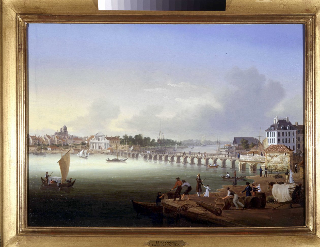 Bayonne by Louis Garneray, sd。 C。 1820 年，布面油画，H. 0.330； L. 0.460。 作者 安布罗斯·路易斯·加内雷