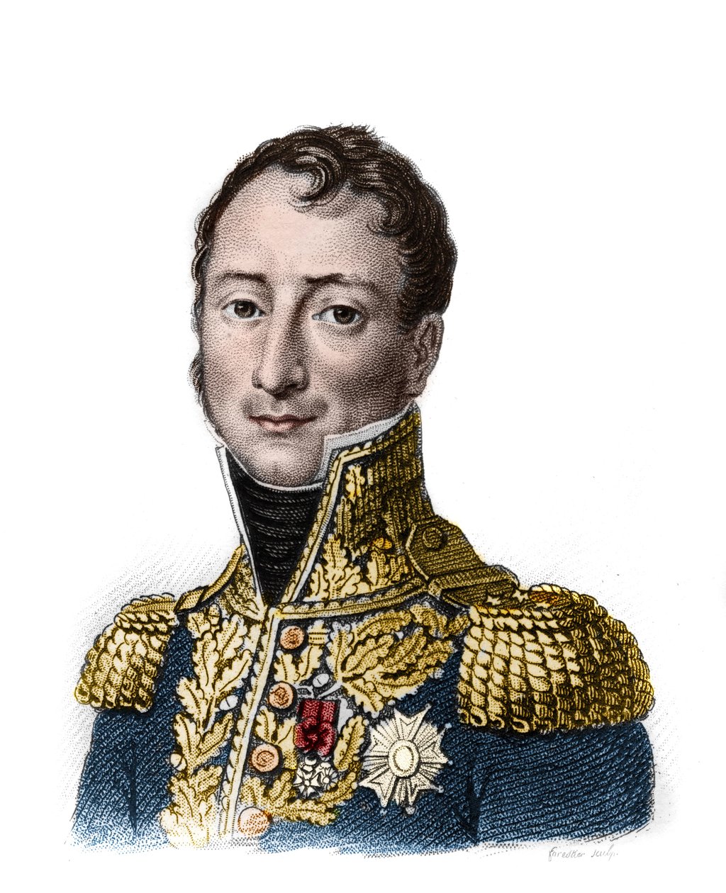 Auguste Jean Gabriel CAULAINCOURT（让-加布里埃尔）（1777-1812）--1818年由Ambroise Tardieu刻制。 作者 安布罗斯·塔迪厄（Ambroise Tardieu）