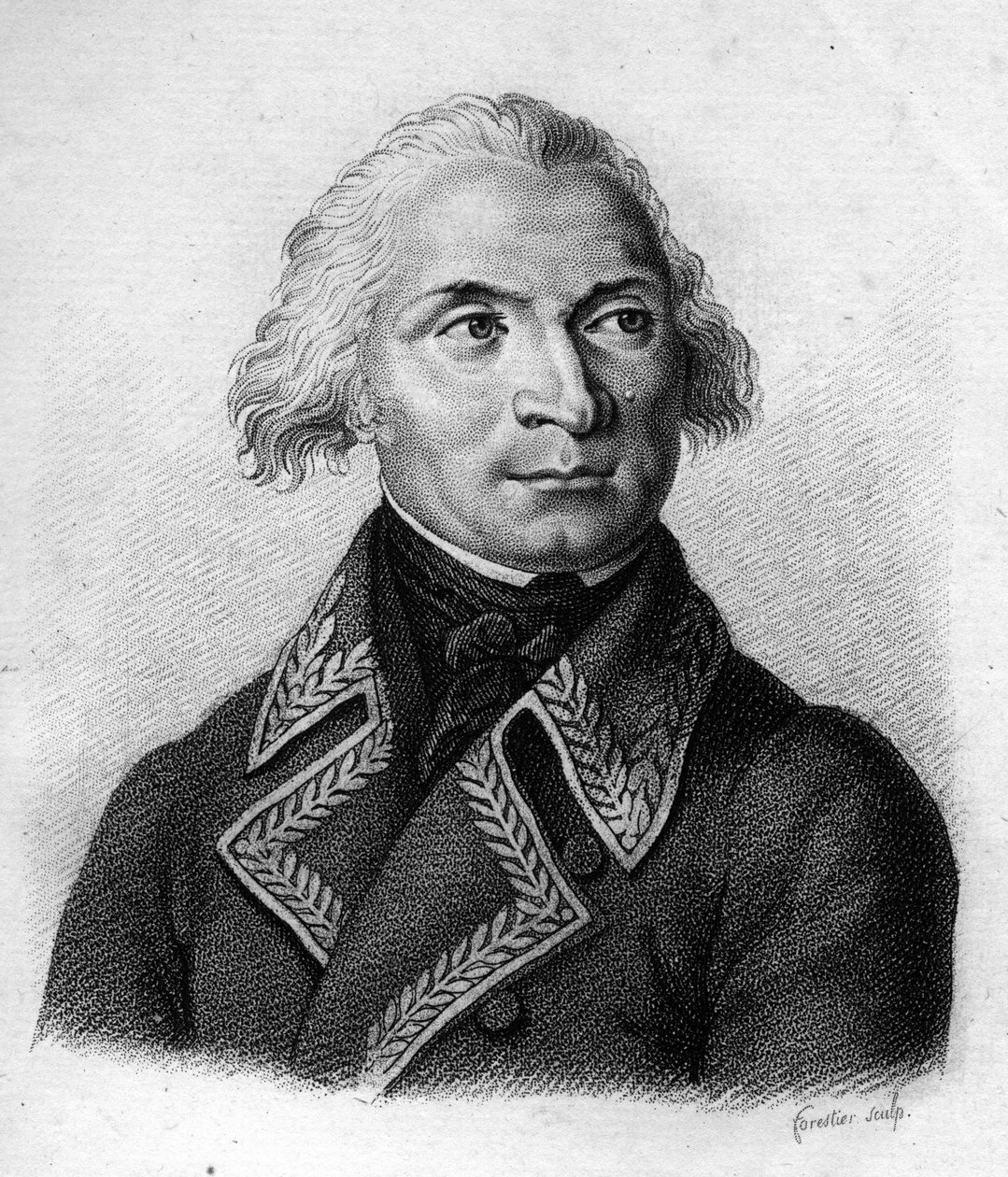 Charles Pichegru.法国将军（1761年至1804年），载于《法国将军肖像》。Ambroise Tardieu于1818年雕刻的。斯泰拉收藏" 作者 安布罗斯·塔迪厄（Ambroise Tardieu）