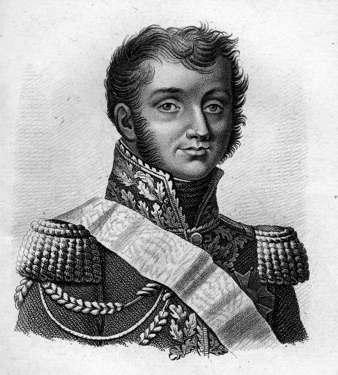 亨利-加蒂安-贝特朗伯爵（1773-1844），法国将军--在 "Portraits des généraux français en suite les victoires et conêtes des français"。Ambroise Tardieu于1818年雕刻的。Stella系列。 作者 安布罗斯·塔迪厄（Ambroise Tardieu）