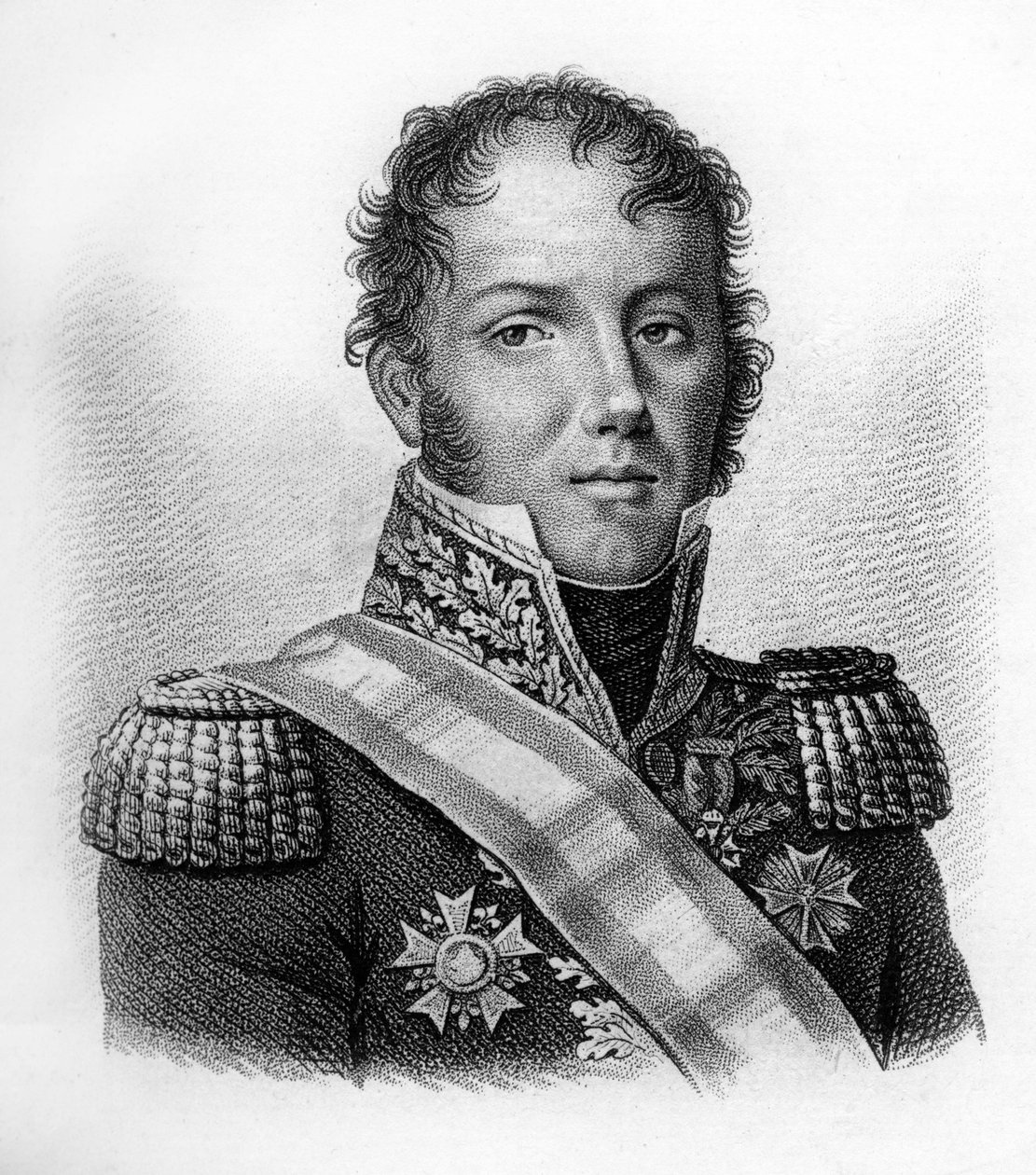 多米尼克-路易斯-安托万-克莱因将军的肖像，1759-1845年--载于《法国胜利和征服后的法国将军肖像》。Ambroise Tardieu于1818年雕刻的。Stella系列。 作者 安布罗斯·塔迪厄（Ambroise Tardieu）
