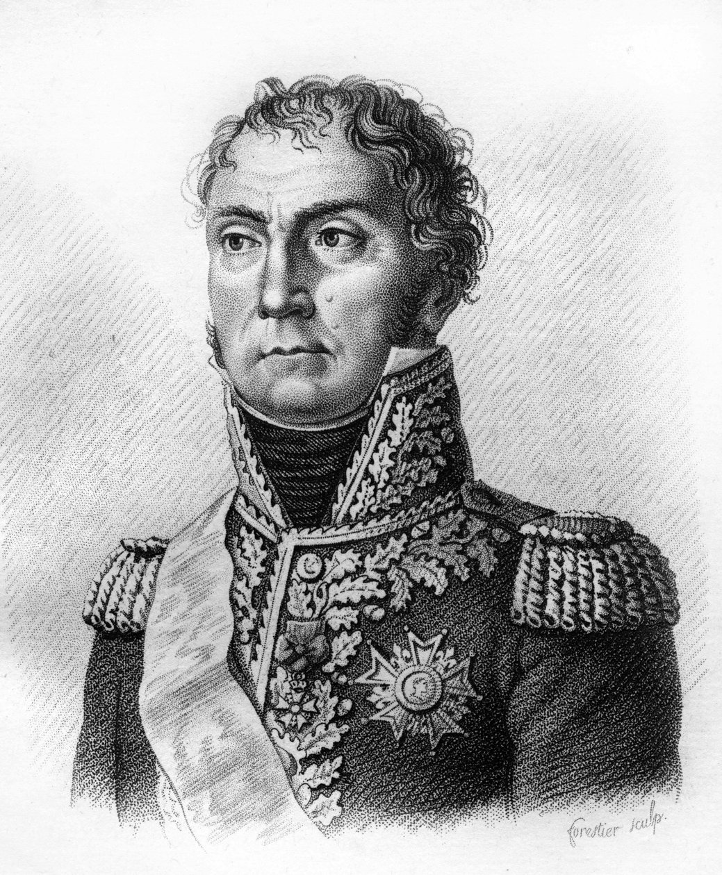 约瑟夫-苏哈姆（Joseph SOUHAM）1760-1837年的肖像--载于《法国胜利和征服后的法国将军肖像》。Ambroise Tardieu于1818年雕刻的。斯泰拉收藏。 作者 安布罗斯·塔迪厄（Ambroise Tardieu）