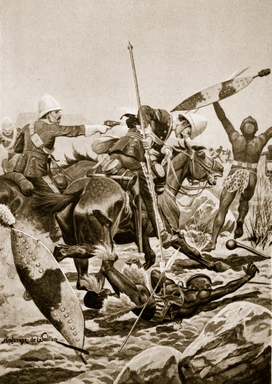 1879年7月4日乌伦迪之后第17次枪骑兵追逐祖鲁人 作者 安布罗斯·德沃尔顿