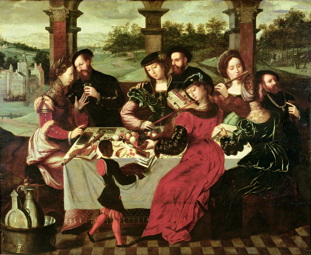 餐后的音乐会 作者 安布罗休斯·本森（Ambrosius Benson）