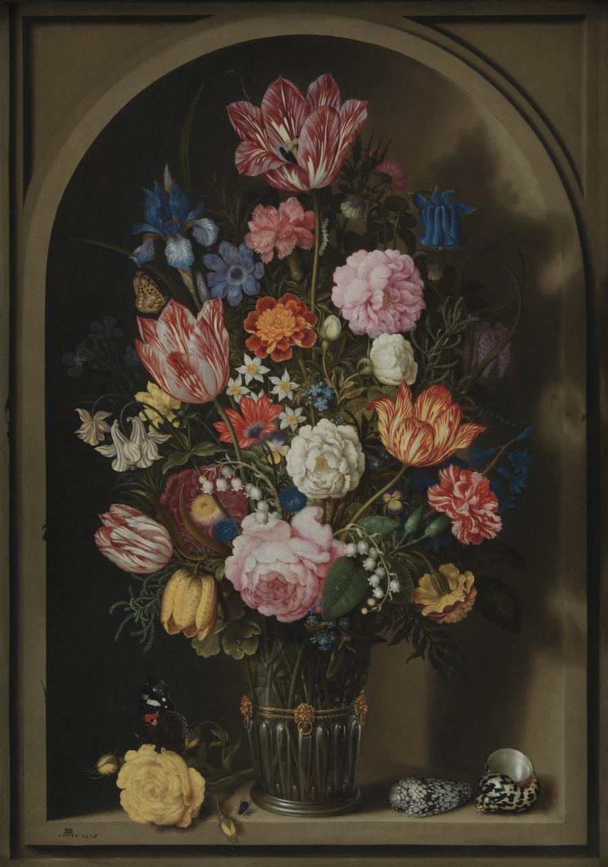 花束在石适当位置 作者 安布罗修斯长老 Bosschaert