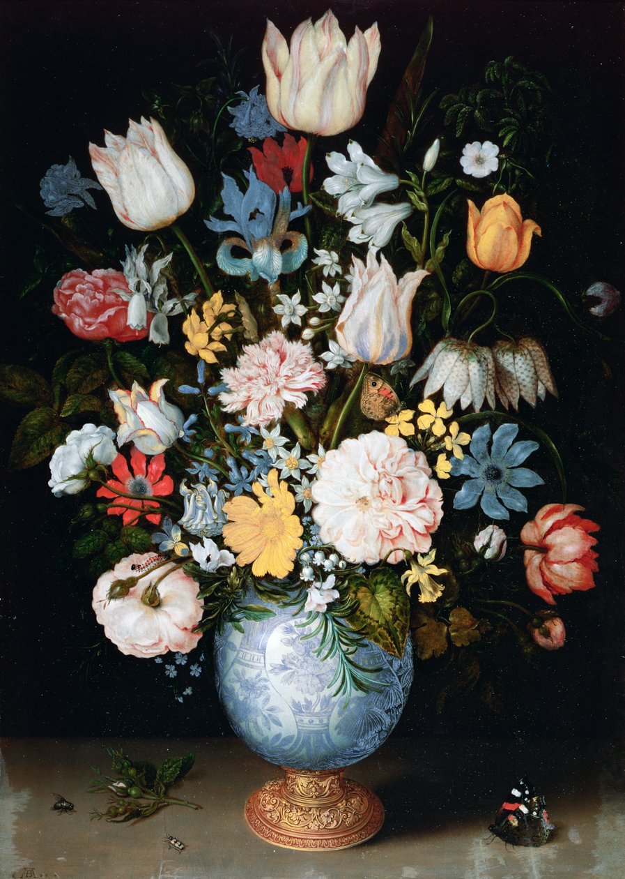 花束，1609 作者 安布罗修斯长老 Bosschaert