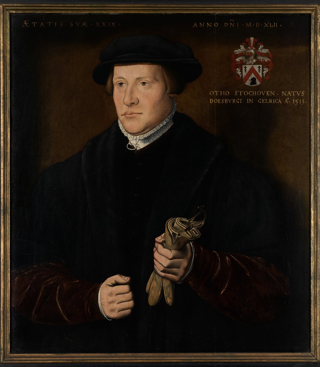 奥托·斯托霍文肖像（面板油画） 作者 安布罗休斯·本森（Ambrosius Benson）