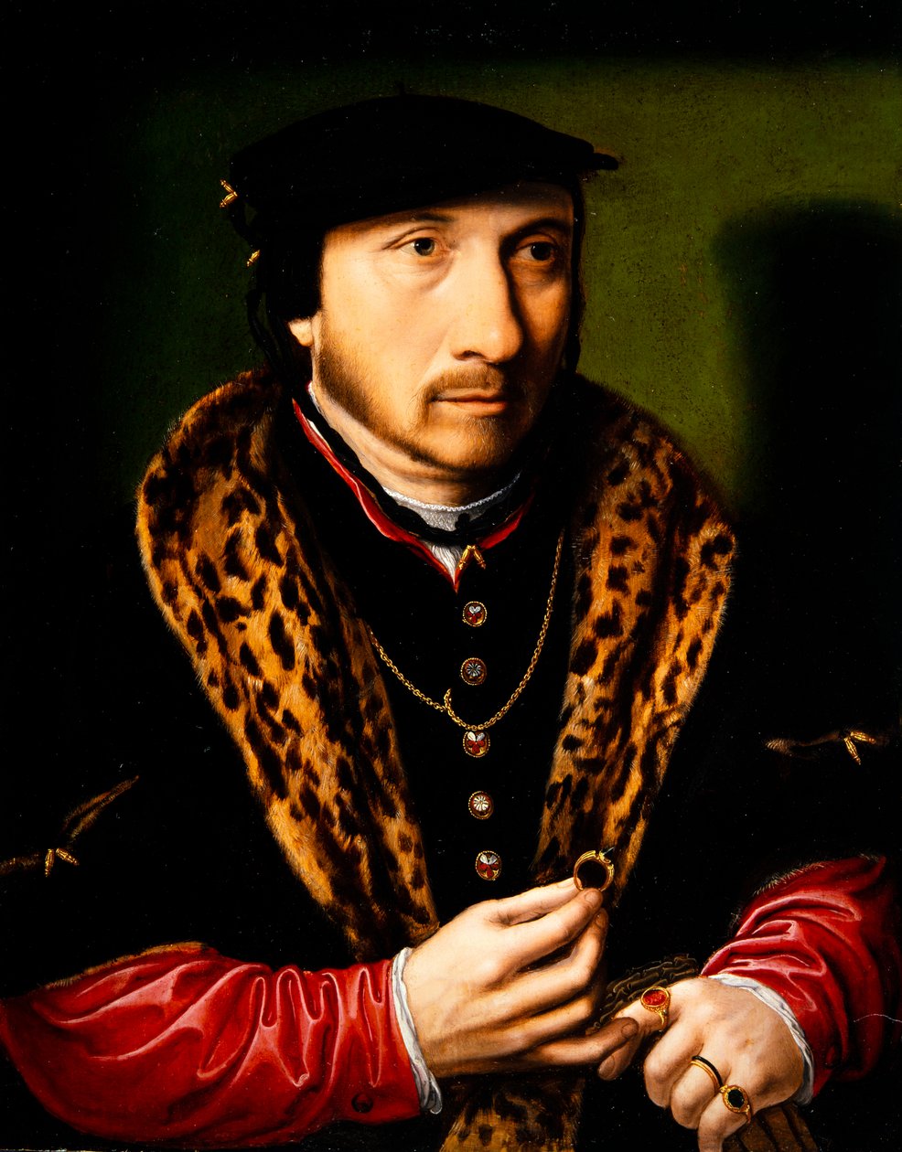 绅士肖像 作者 安布罗休斯·本森（Ambrosius Benson）
