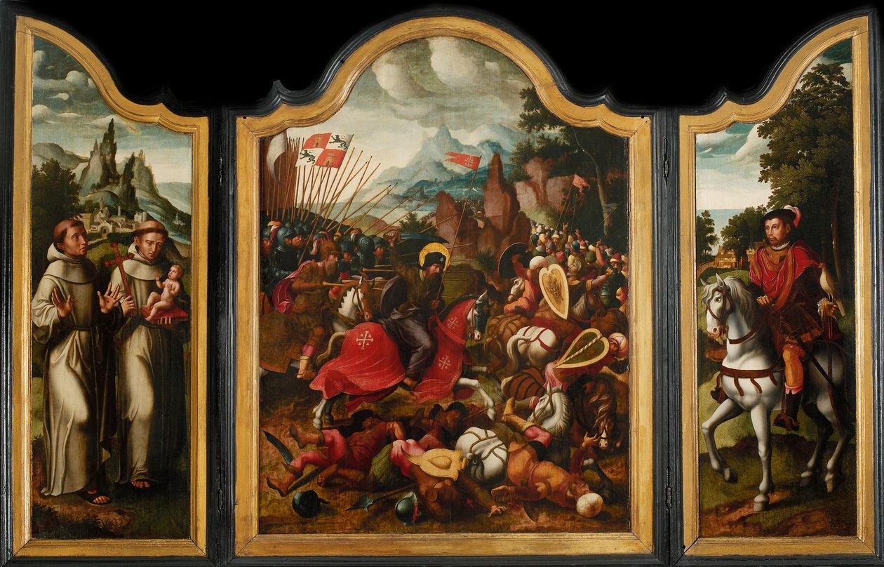 克拉维霍之战，约1525-1550年。 作者 安布罗休斯·本森（Ambrosius Benson）