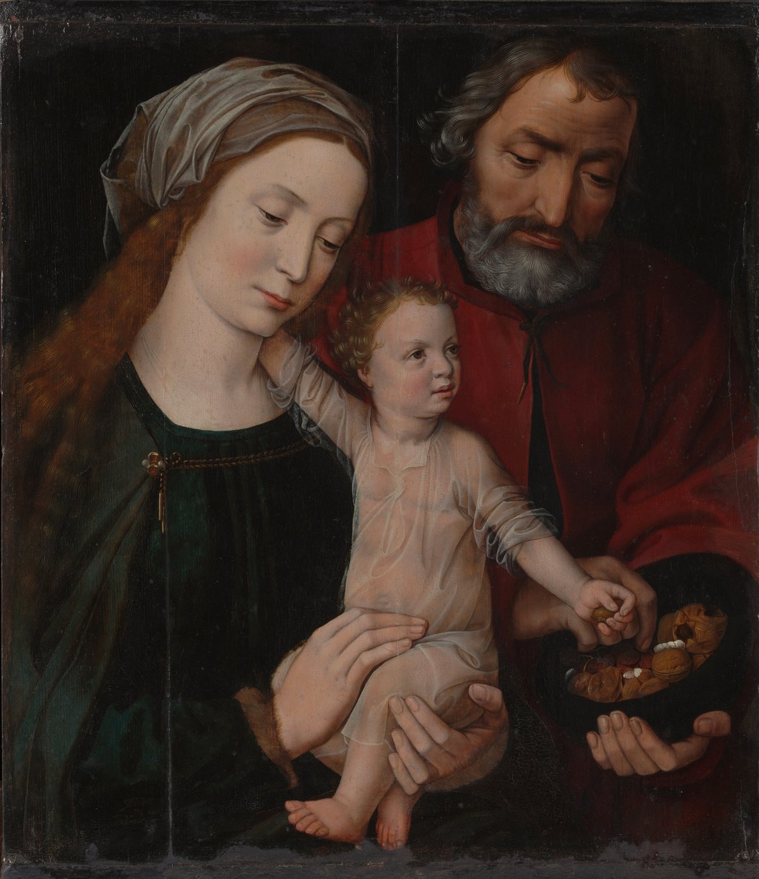 圣家族，1525-1530。 作者 安布罗休斯·本森（Ambrosius Benson）