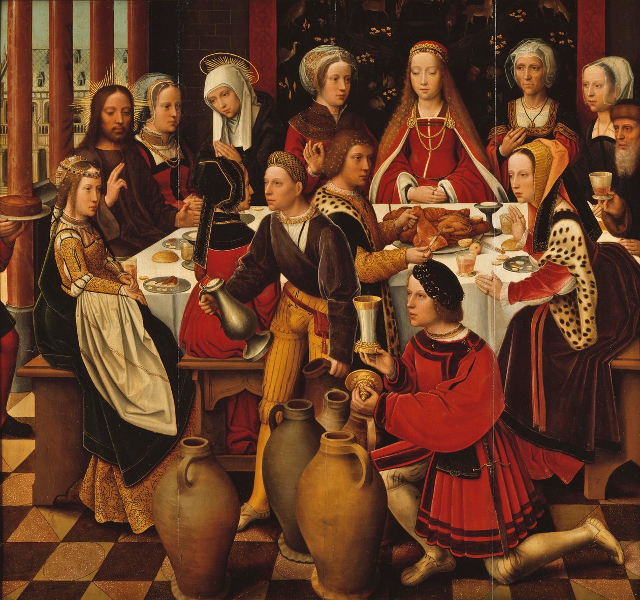 卡纳的婚礼，1530-50 作者 安布罗休斯·本森（Ambrosius Benson）