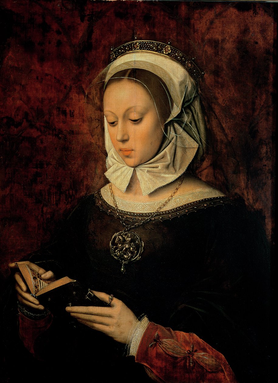 读小时书的少妇 作者 安布罗休斯·本森（Ambrosius Benson）
