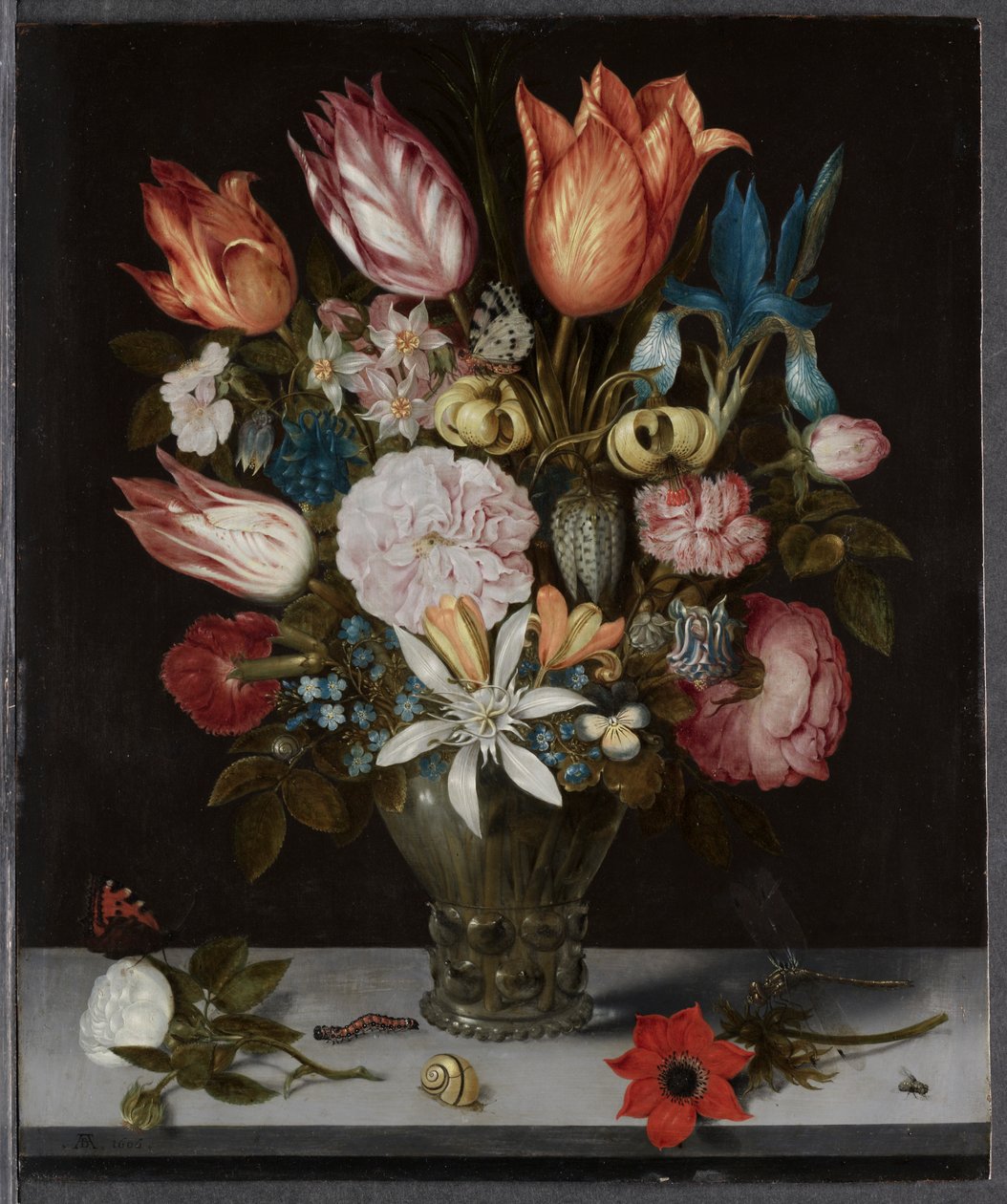 杯中花 作者 安布罗休斯·博沙耶特（Ambrosius Bosschaert）