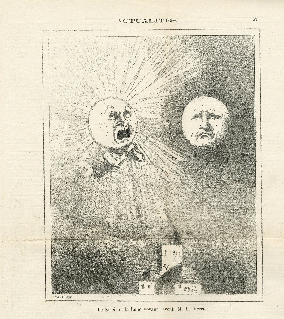 Illustration of Cham (1819-1879) in Le Charivari 作者 Amedee de Noe (占婆)