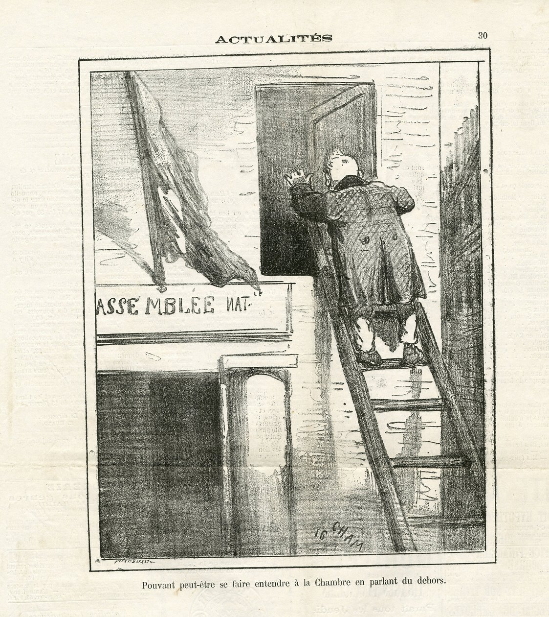 Illustration of Cham (1819-1879) in Le Charivari 作者 Amedee de Noe (占婆)