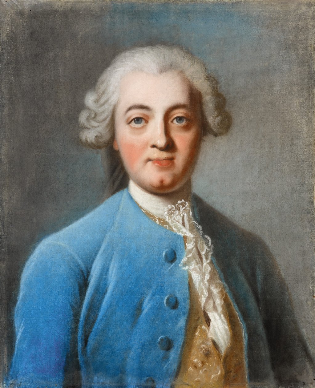 克劳德·阿德里安·赫尔维蒂乌斯的肖像1715-1771 作者 查尔斯·阿米迪·菲利普·范·卢
