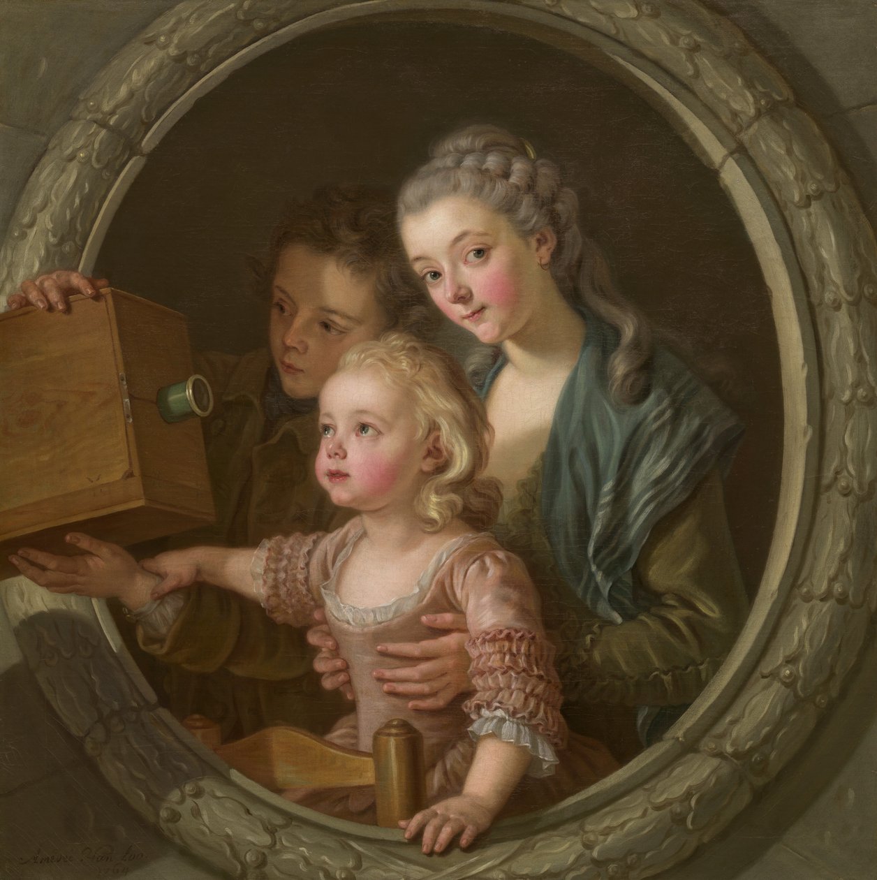 奥秘相机》，1764年。 作者 Amédée van Loo