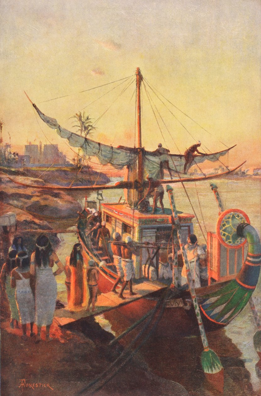 1910年“伦敦新闻报”中的“斯通石头的埃及起源传说” 作者 阿梅迪·福雷斯蒂尔