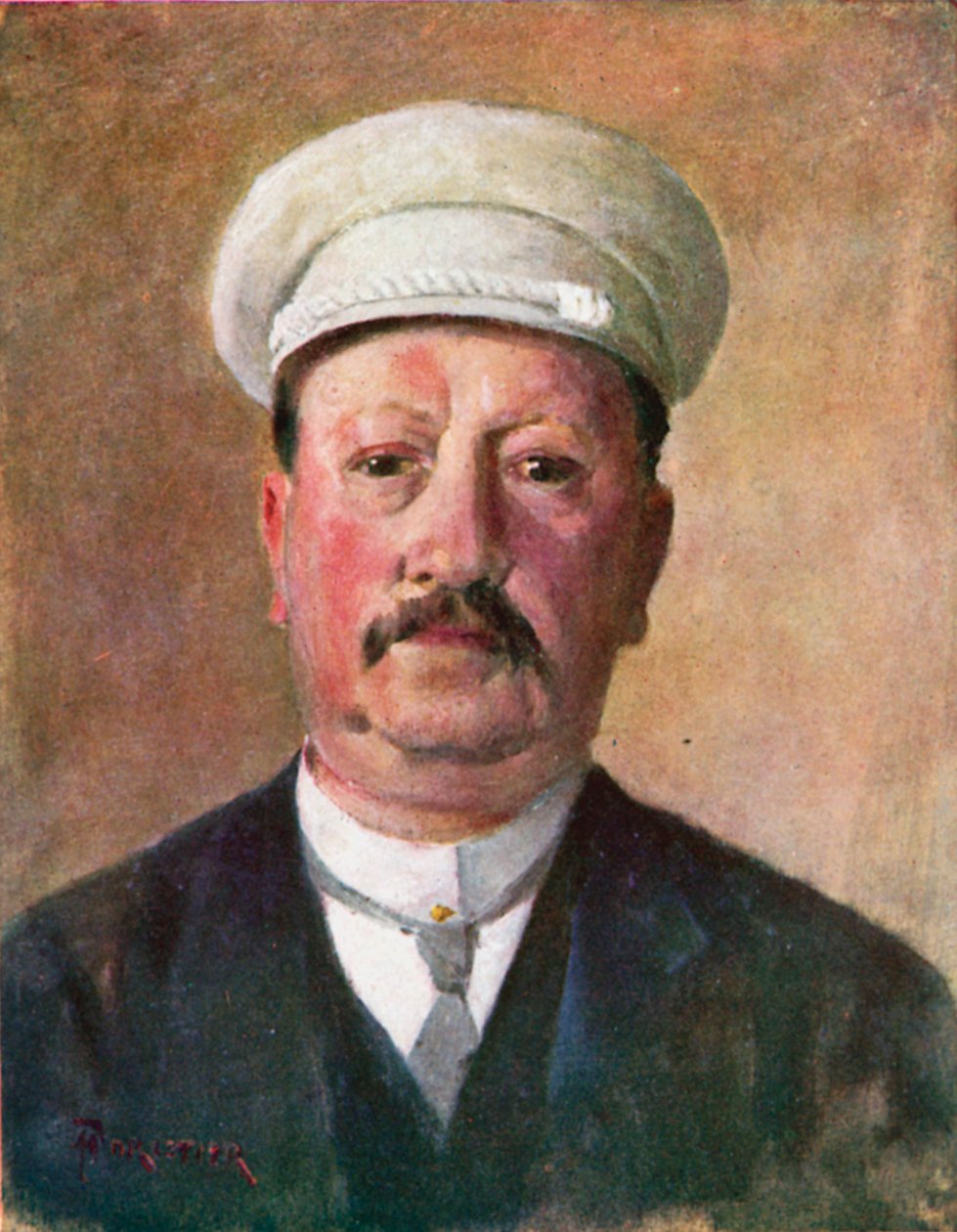 一名弗拉芒布尔乔亚人（彩色石版画） 作者 Amedee（之后）Forestier