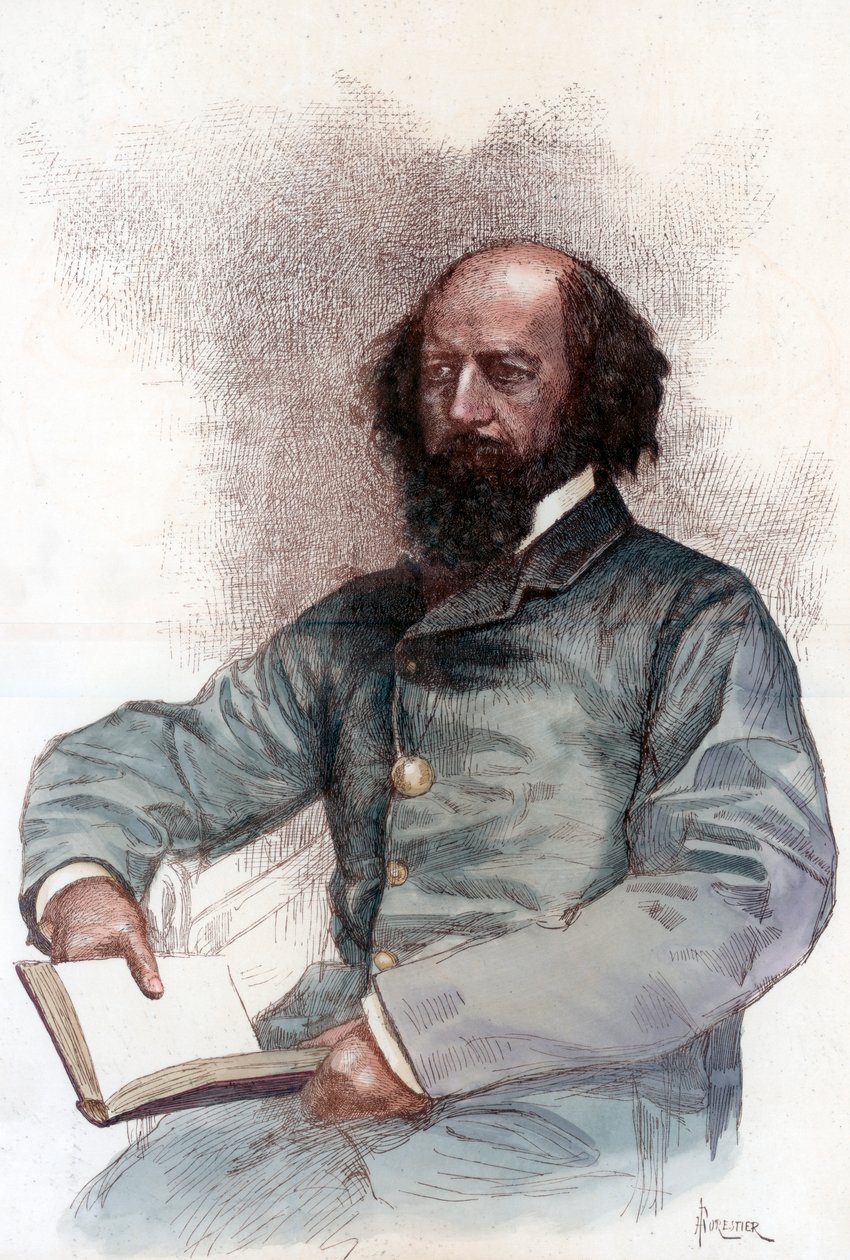 丹佛（Alfred Lord Tennyson）1809-1892年，英国诗人，1884年。 作者 阿梅迪·福雷斯蒂尔