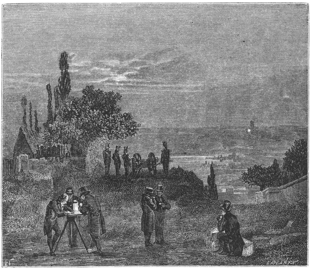 实验计算空气中的声音速度，巴黎，1822年，1873年 作者 阿米迪·吉列敏