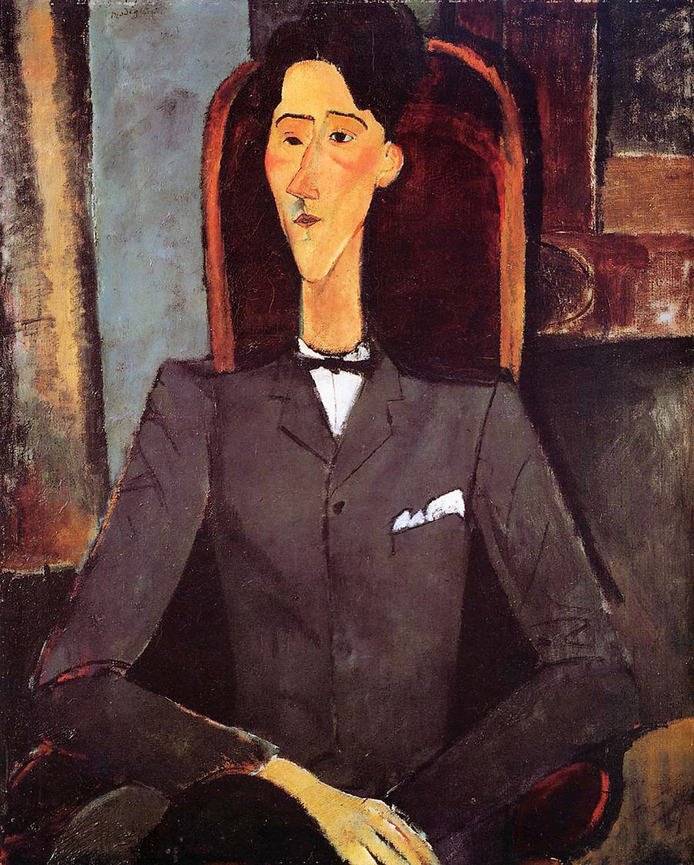 让·科克托，1917年 作者 阿梅代奥·莫迪利亚尼