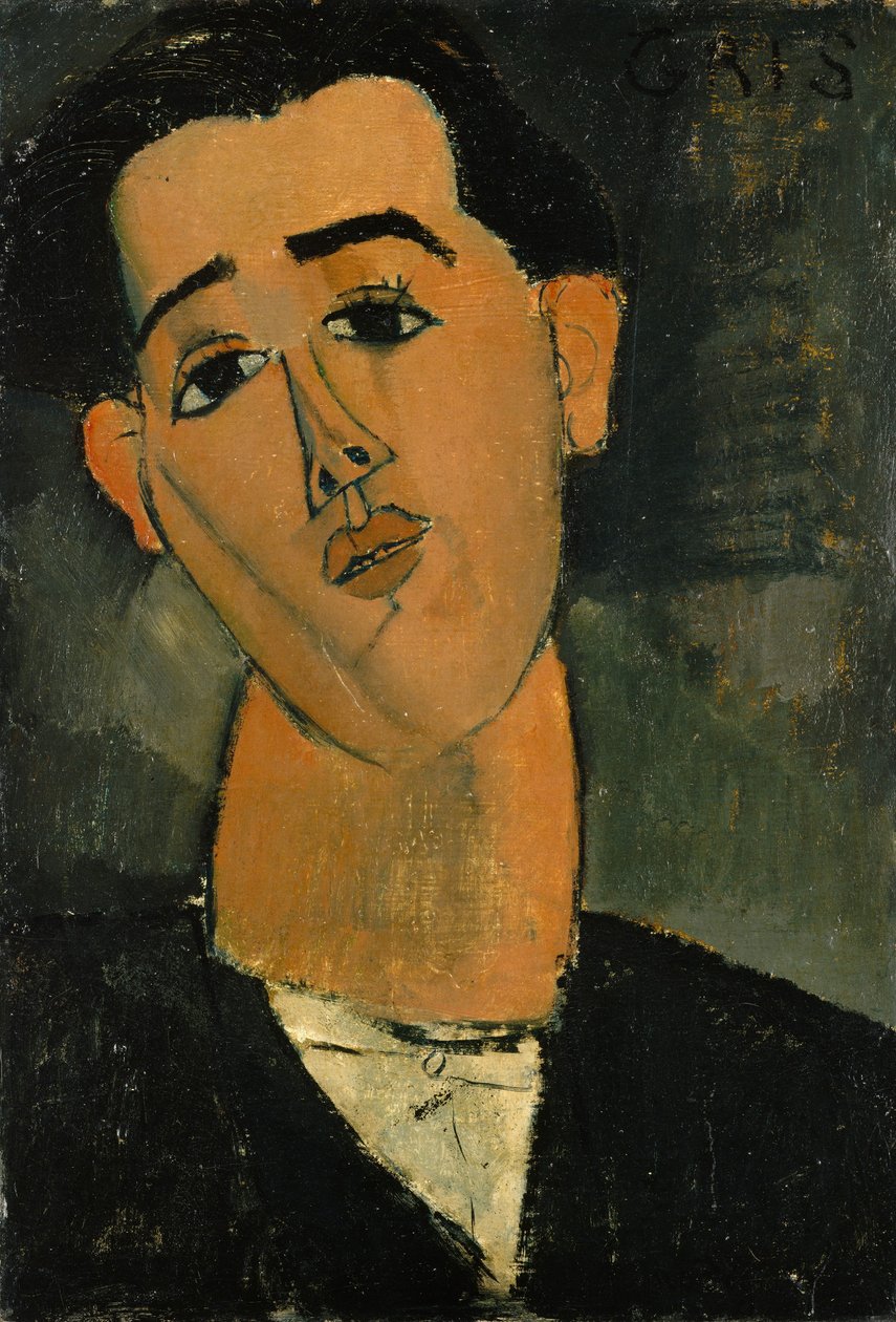 胡安·格里斯（1887-1927）1915年的肖像 作者 阿梅代奥·莫迪利亚尼