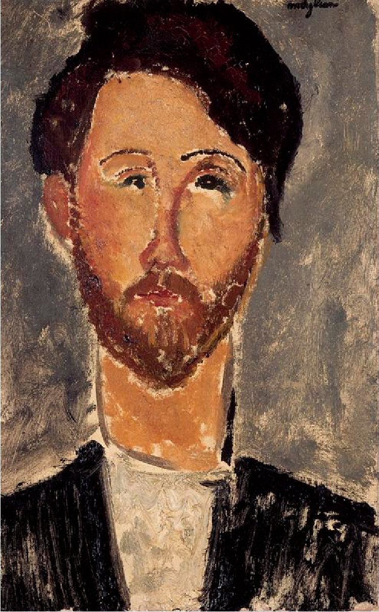 Leopold Zborowski的肖像 作者 阿梅代奥·莫迪利亚尼