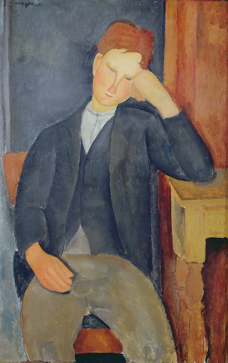 年轻的学徒，c.1918-19 作者 阿梅代奥·莫迪利亚尼
